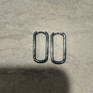 Elegant Silver Hoop Earrings